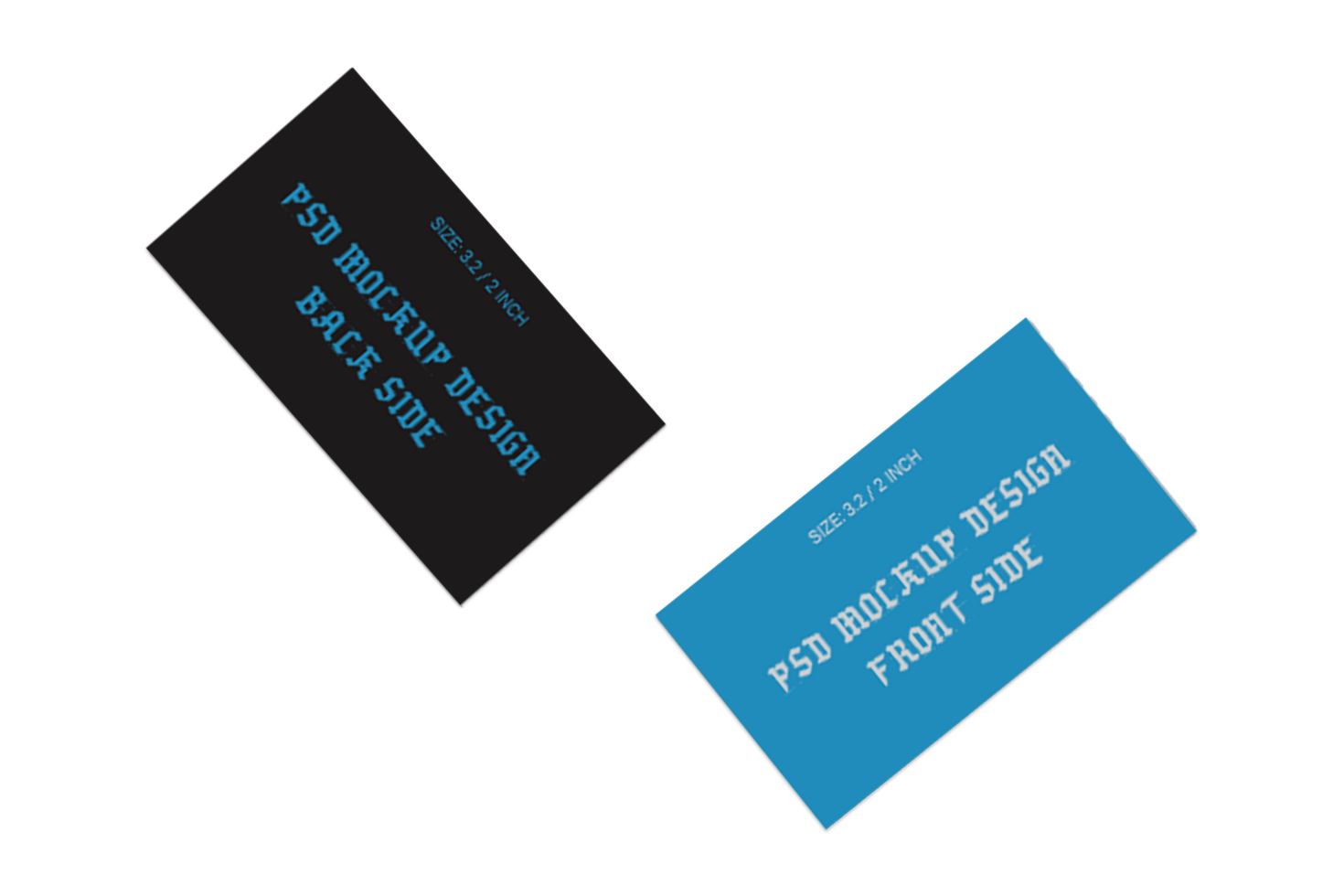 Well Double Sided Business Cards Flash Cards Gift Cards Visiting Cards And Thank You Cards Mockup File psd
