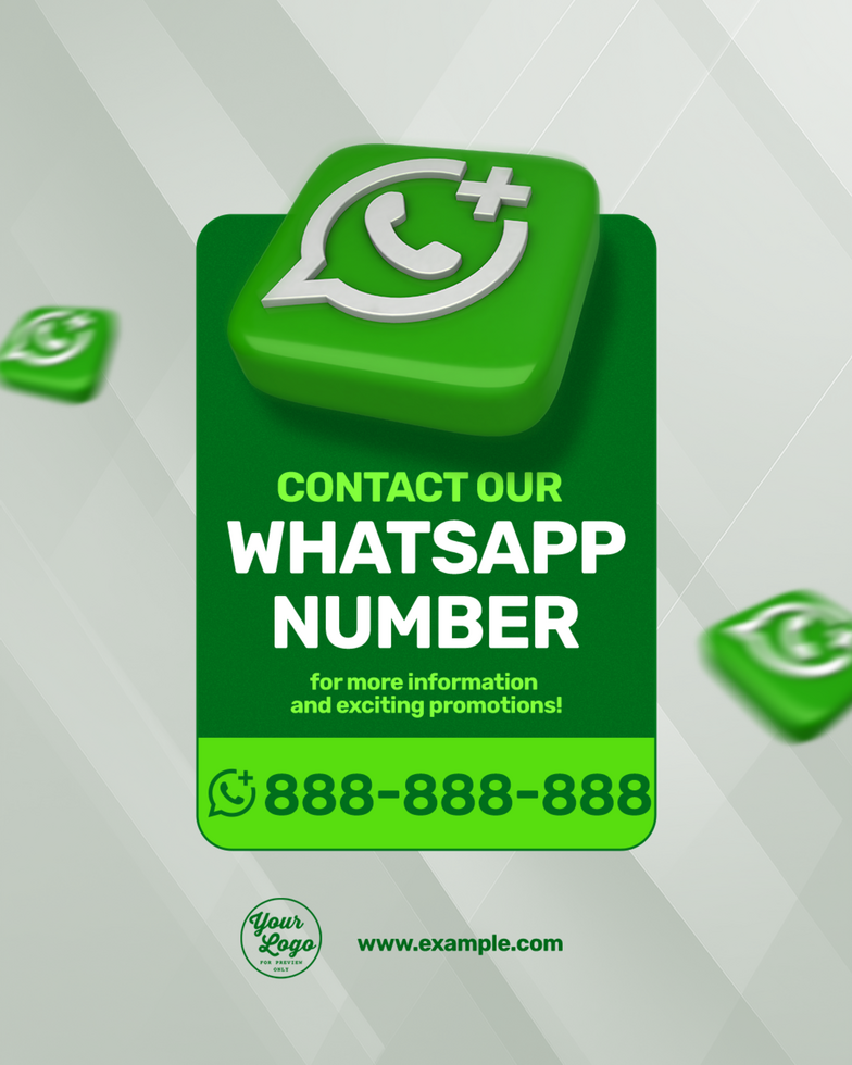 Whatsapp Number Social Media psd