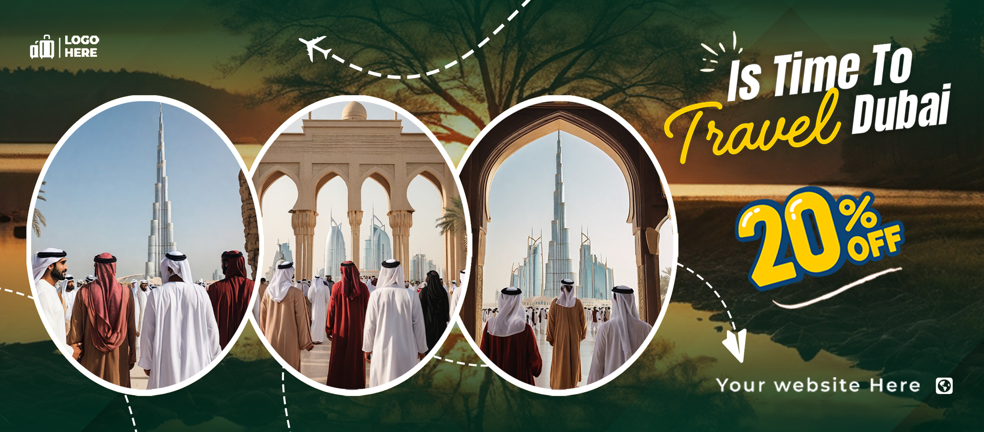 Travel and tourism Social Media Banner Cover template Design psd
