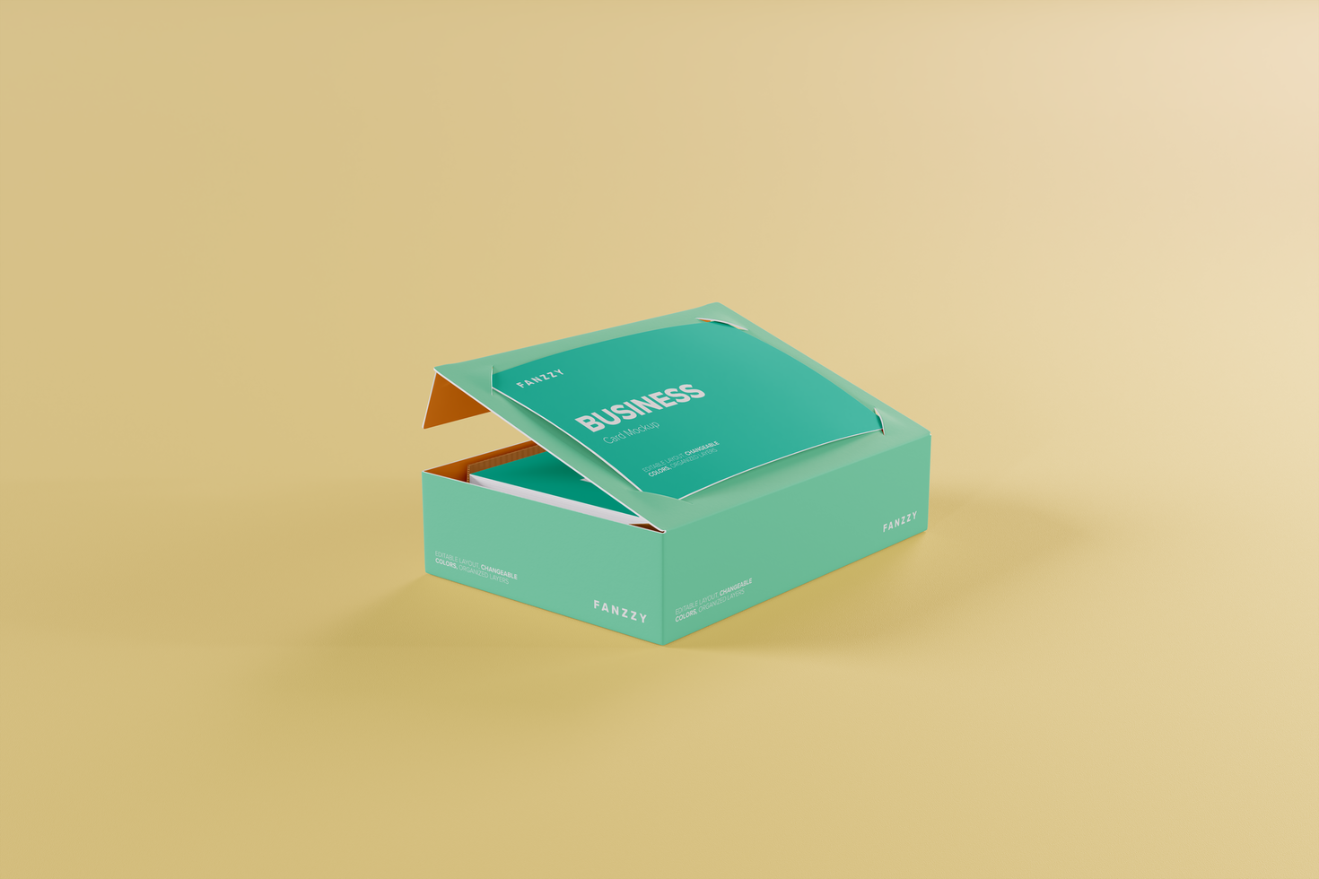 A green box with a green label on it psd