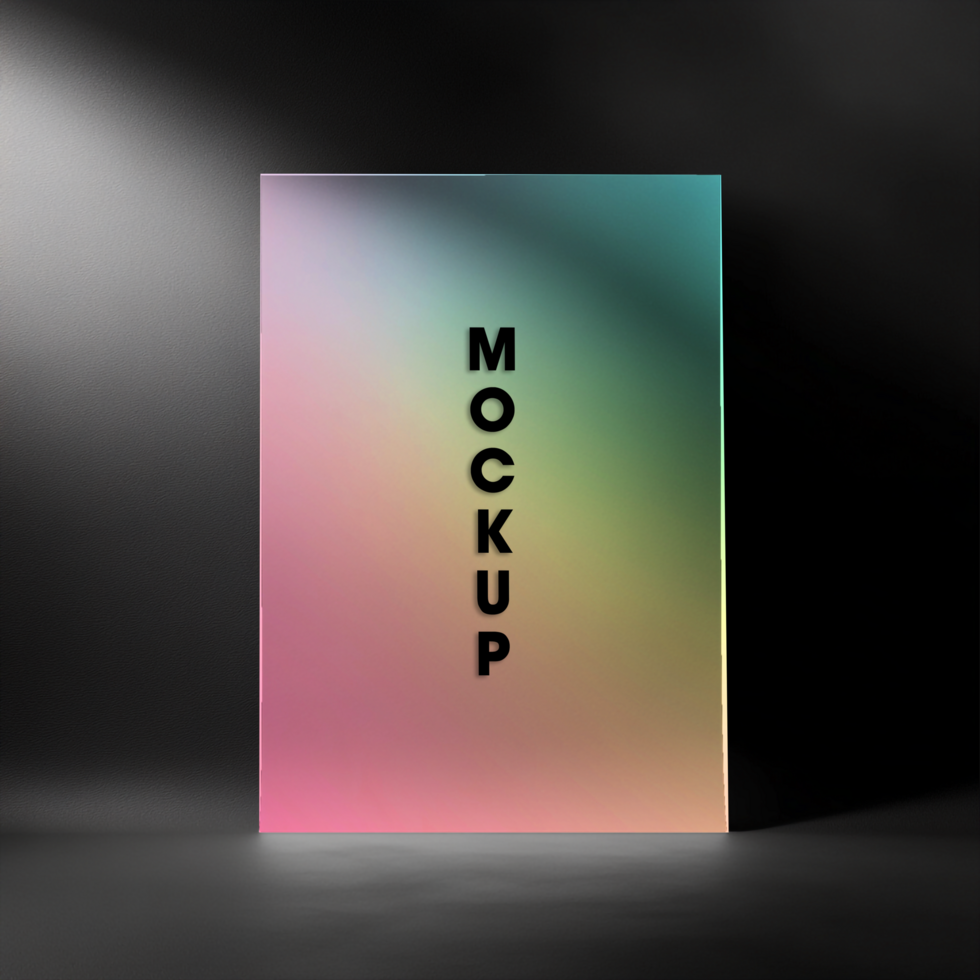Vibrant Gradient Mockup Modern Design Template psd