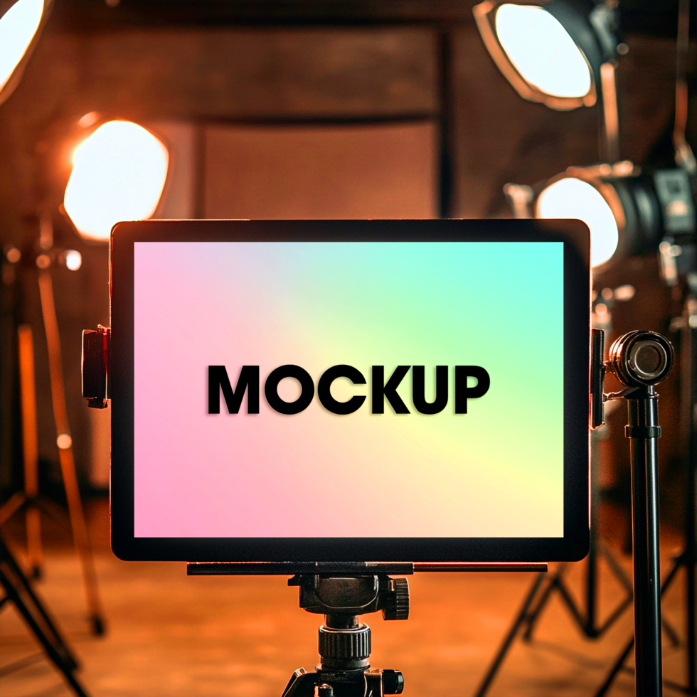 Tablet Mockup Studio Photography Screen Template Digital Device Presentation psd