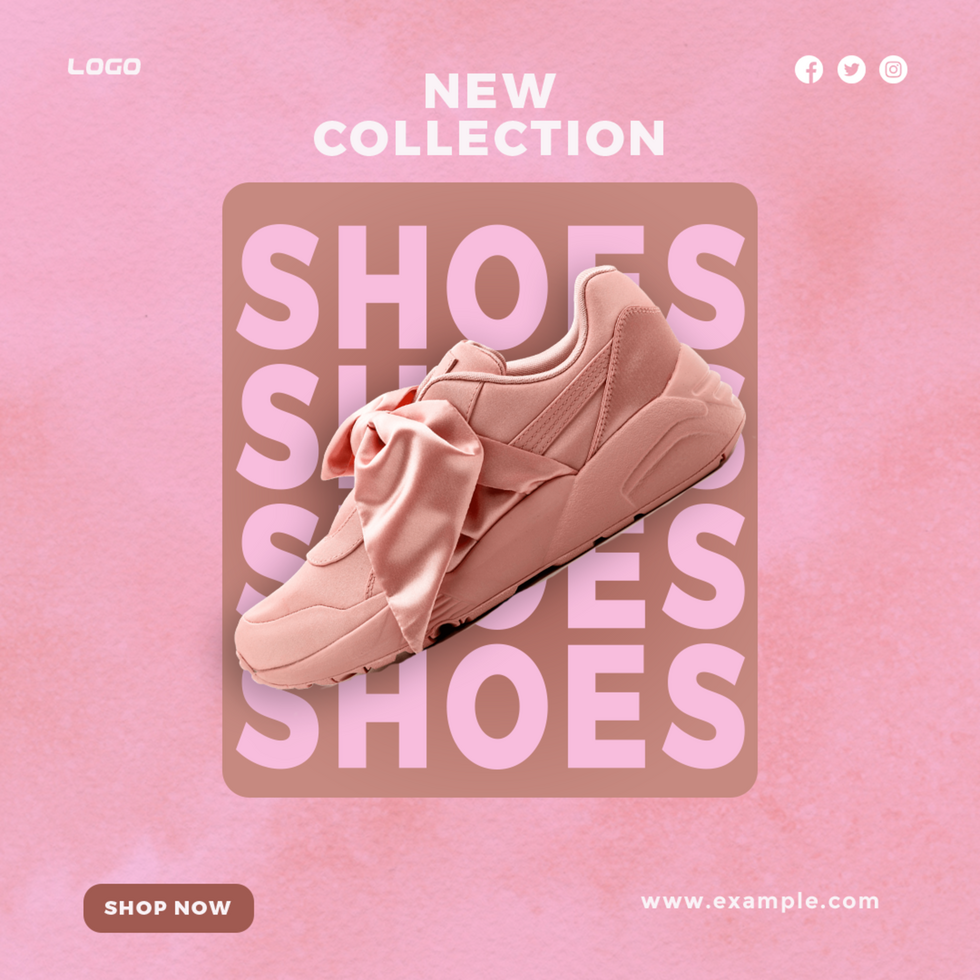 Shoes post template desing psd