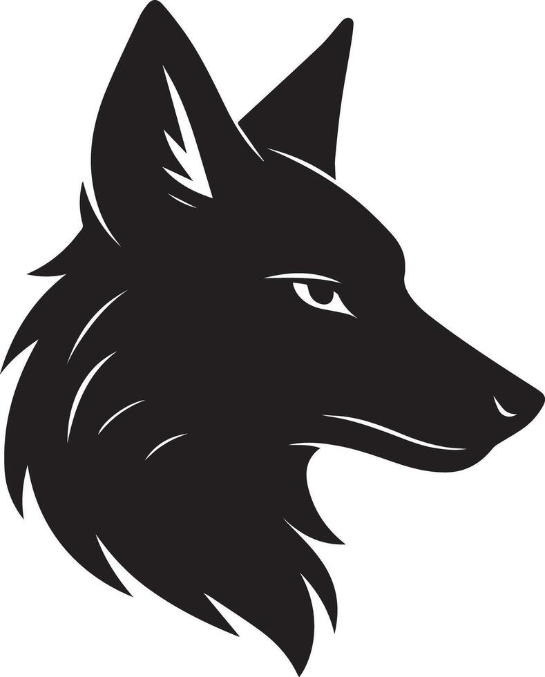 Playful Fox Silhouette Design vector