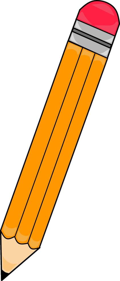 Illustration of Pencil - icon flat design isolated vector