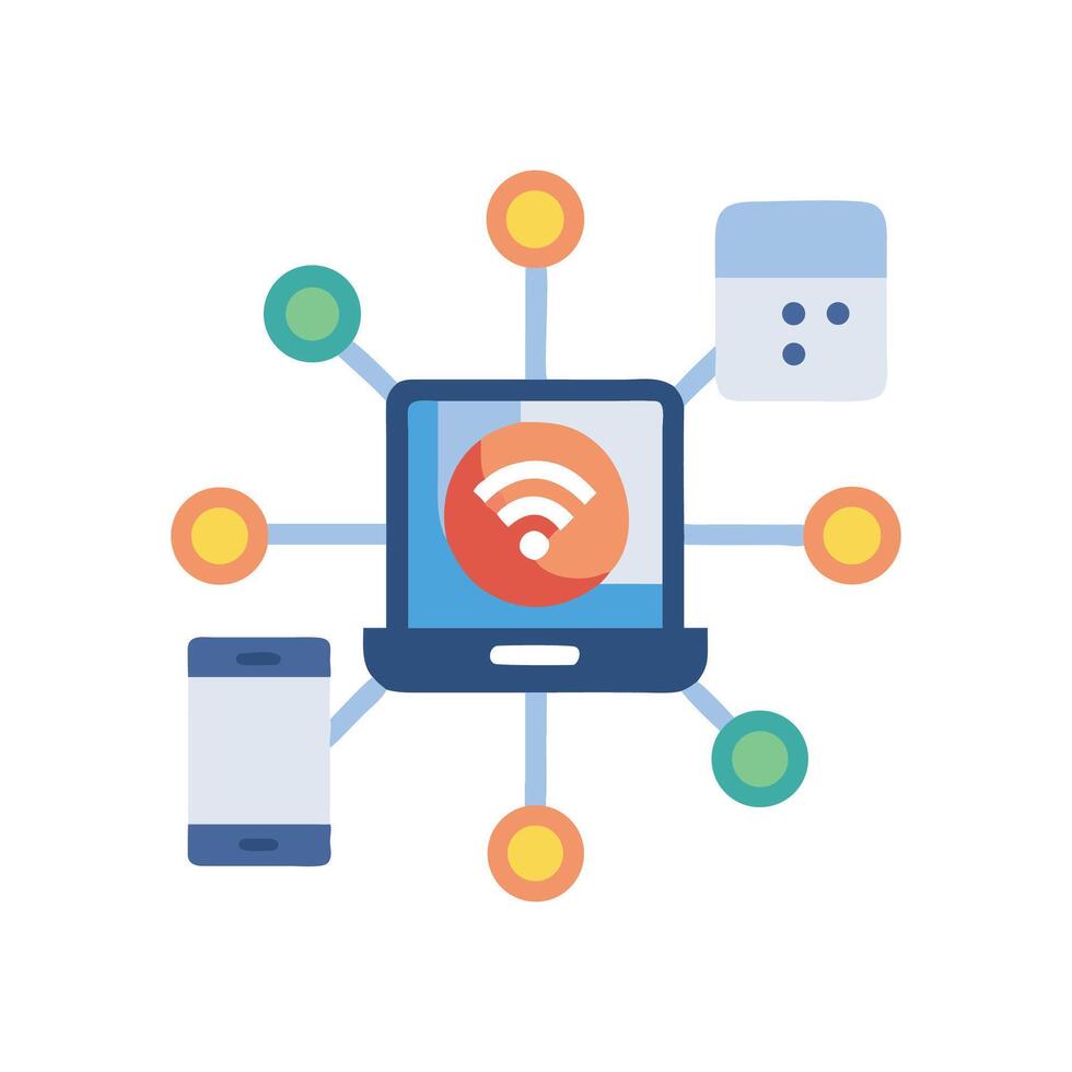Connected devices sharing data via a centralized network vector