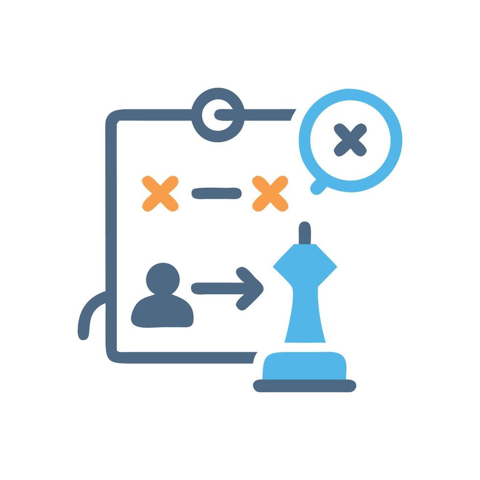 Strategic planning for successful business outcomes and management vector