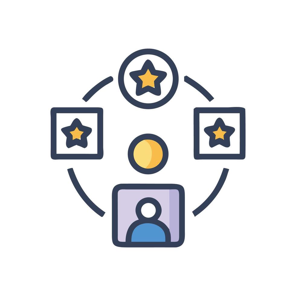 Skills sharing, knowledge transfer, knowledge sharing, mentoring icon vector