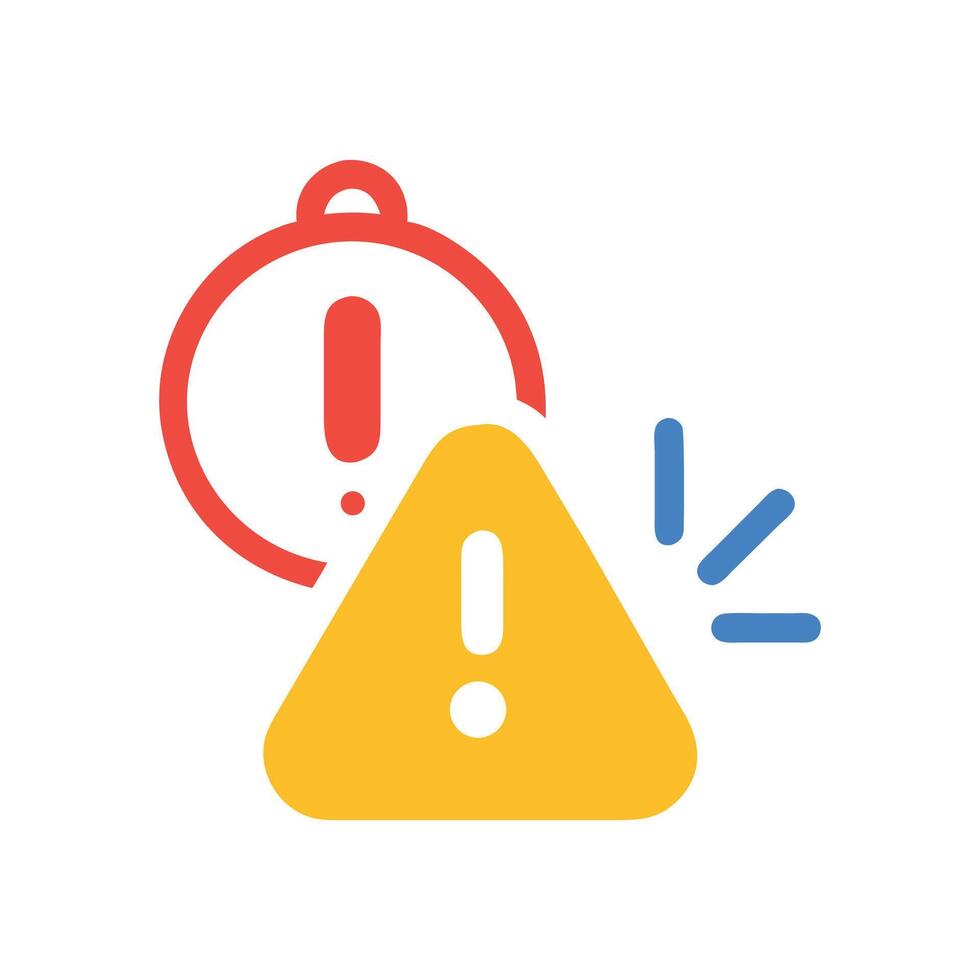 Warning Sign Icon for Alert, Notification, and Error vector