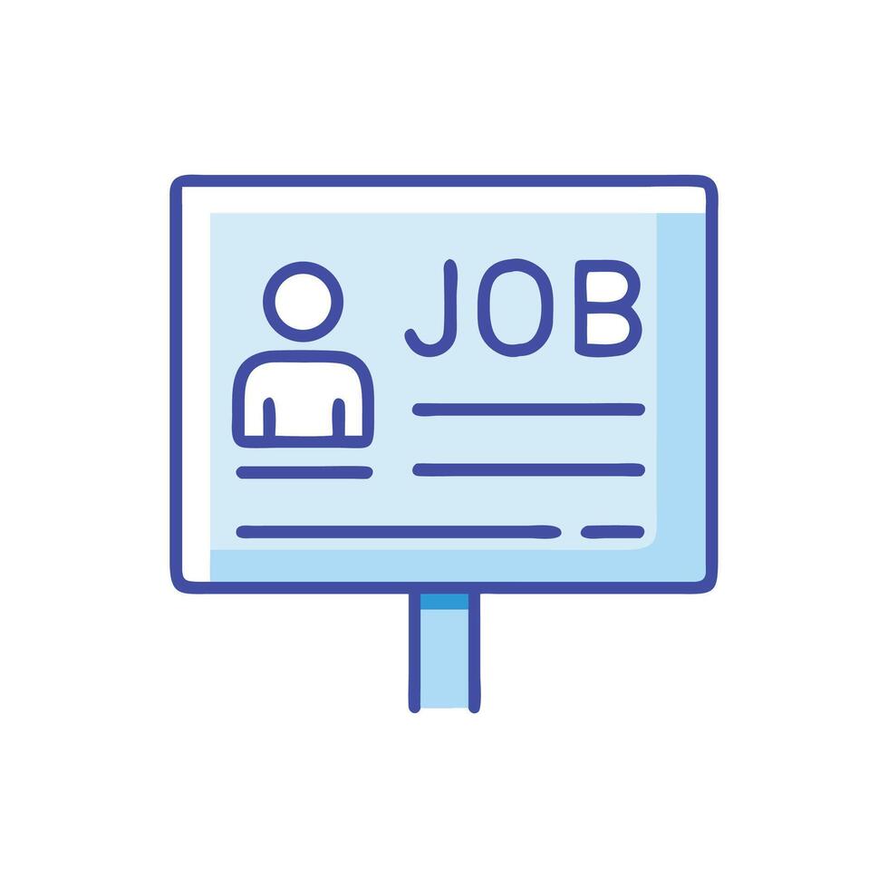 Job Opportunity Sign Vacancy, Recruiting, Career, Employment Concept vector