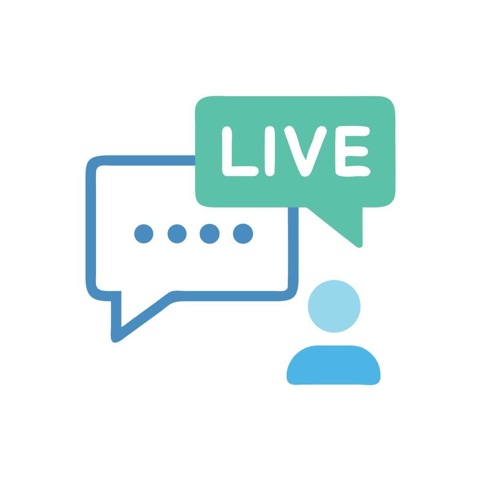 Live Stream Webinar Event Communication Icon Concept vector