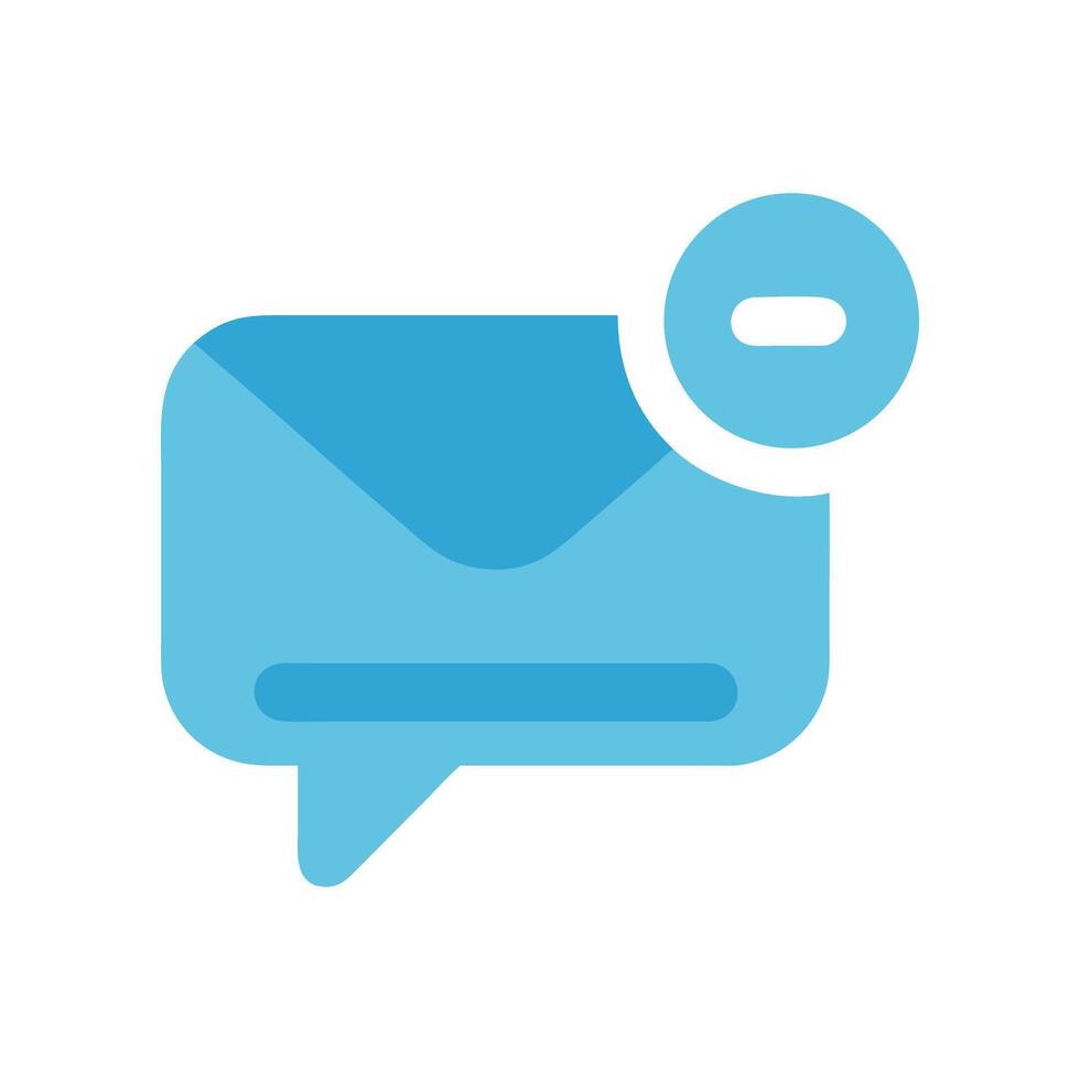 Deleted message illustration on black background in blue tone vector