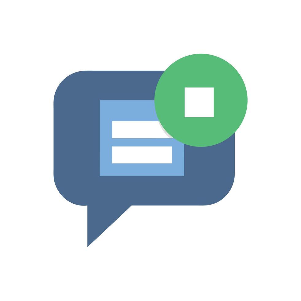 New message notification icon, email with dot indicator vector