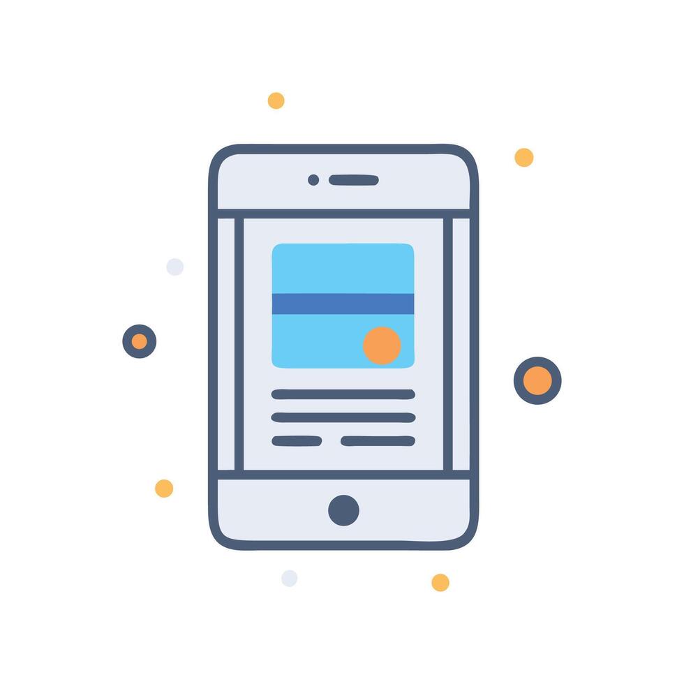 Smartphone App Interface Illustration with Modern Design Elements vector