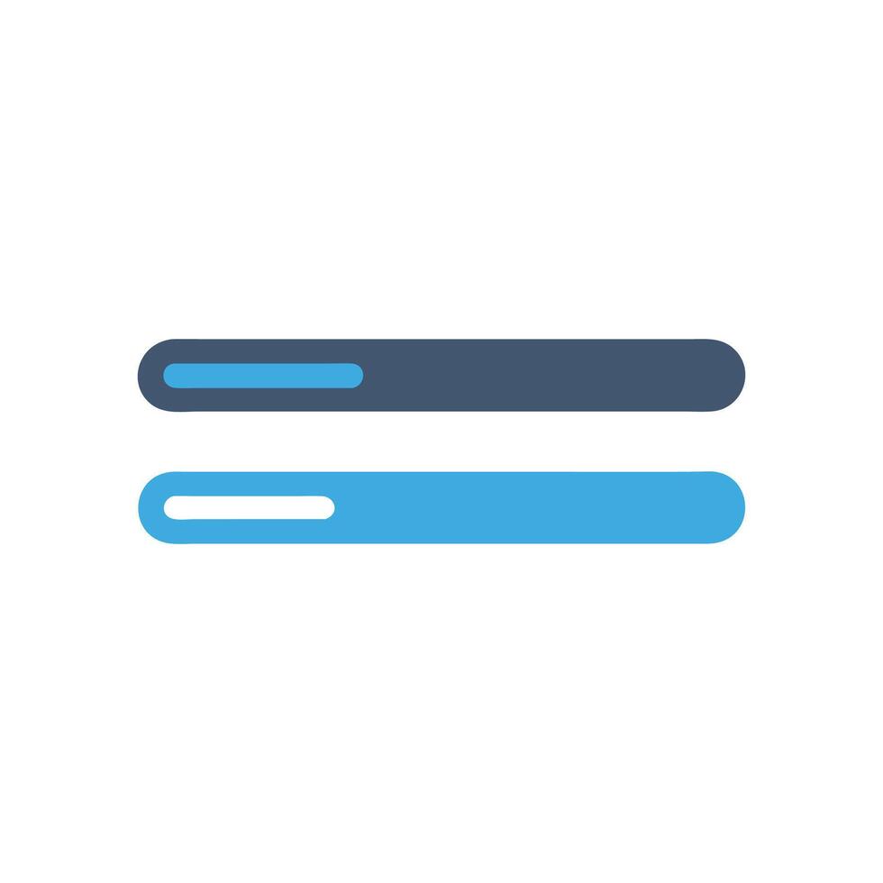 Blue progress bars graphic on black background illustration vector
