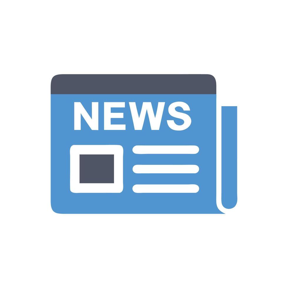 News Icon Newspaper, Information, Communication, and Current Events vector