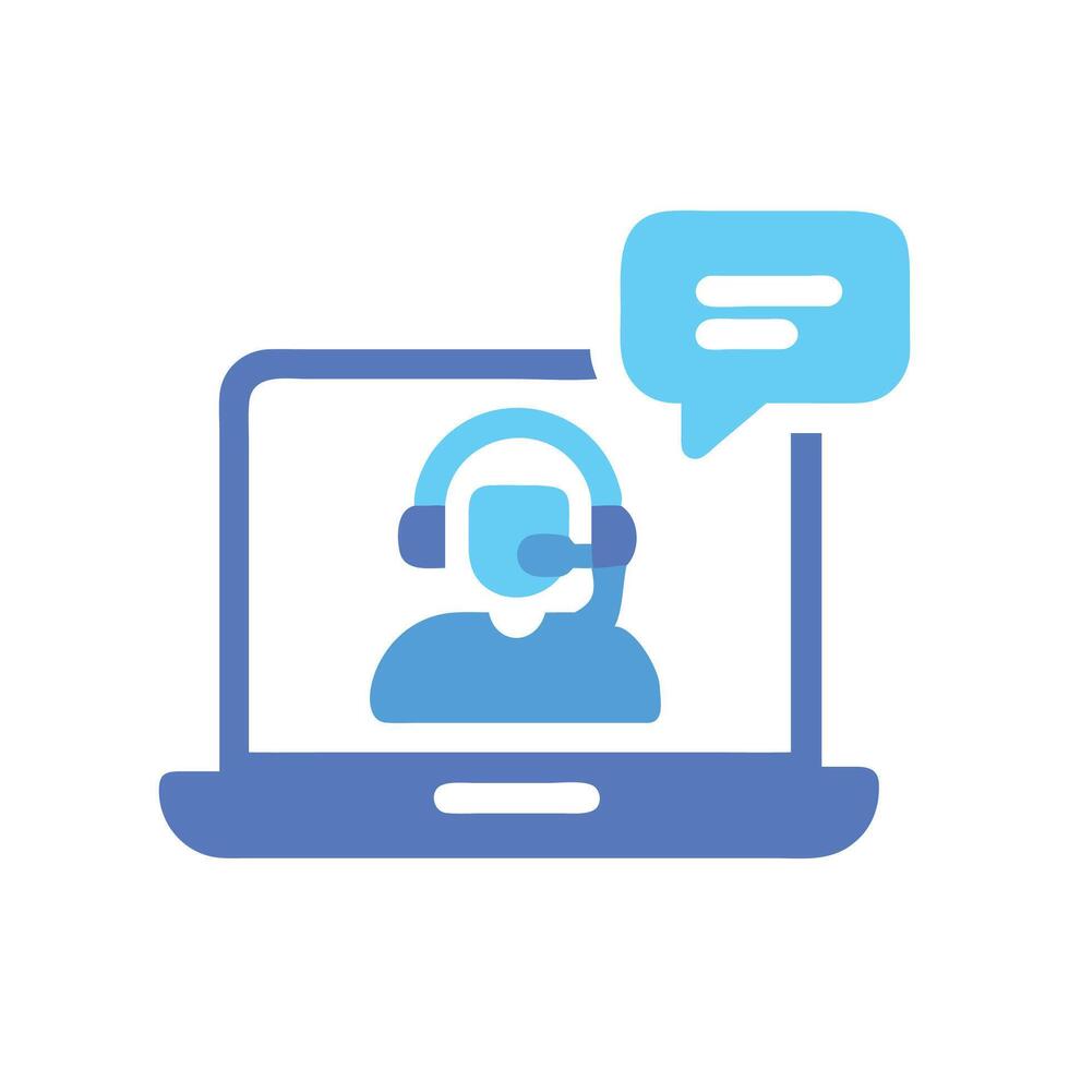 Customer service online, remote support, and digital assistance vector