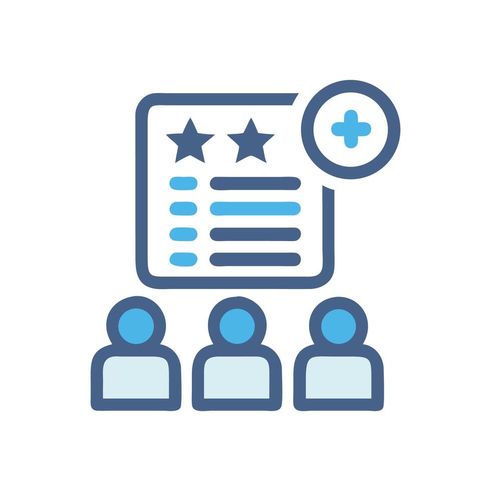 Team rating and adding new team members vector