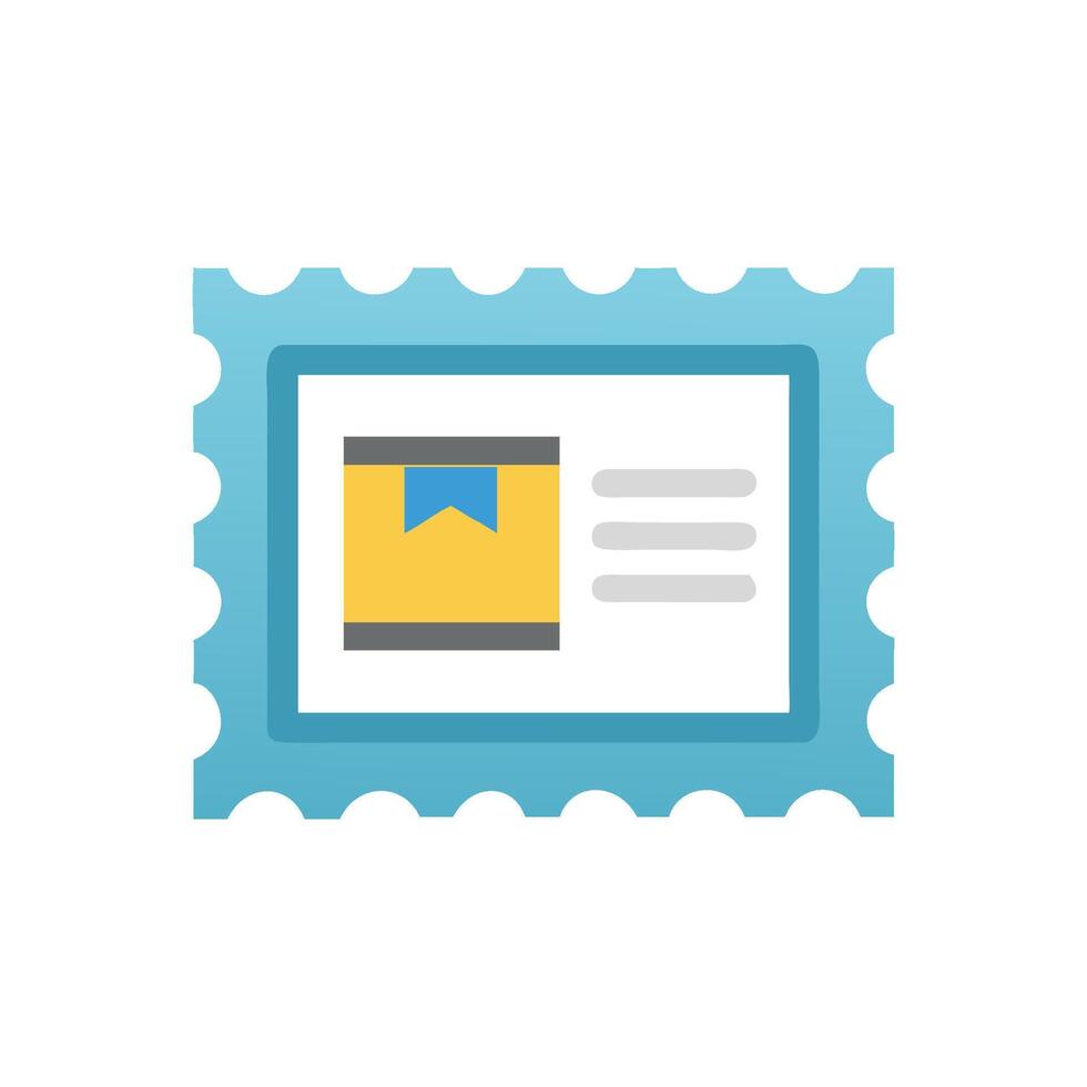 Flat Style Delivery Stamp for Online Shipping vector