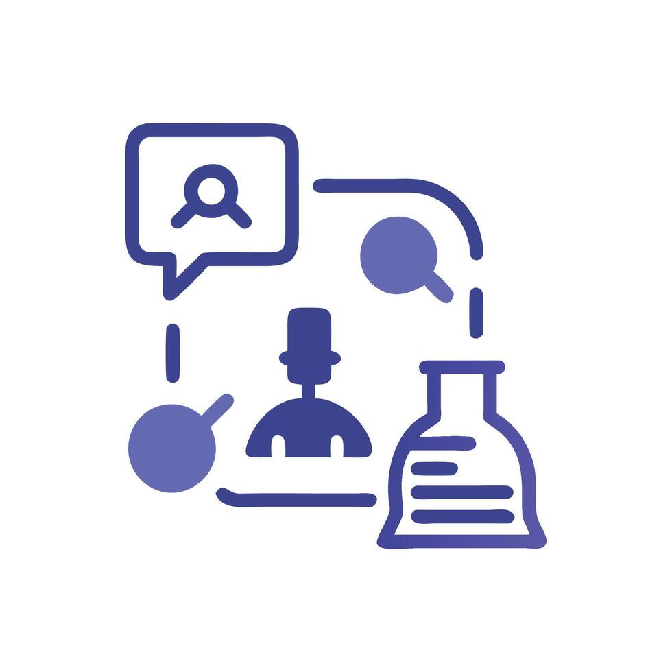 AI Driven Experimentation with Human Interaction and Flask vector