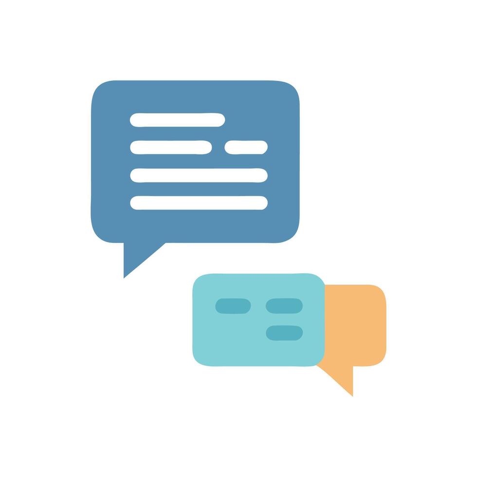 Colorful Message Bubbles Symbolizing Communication and Conversation vector