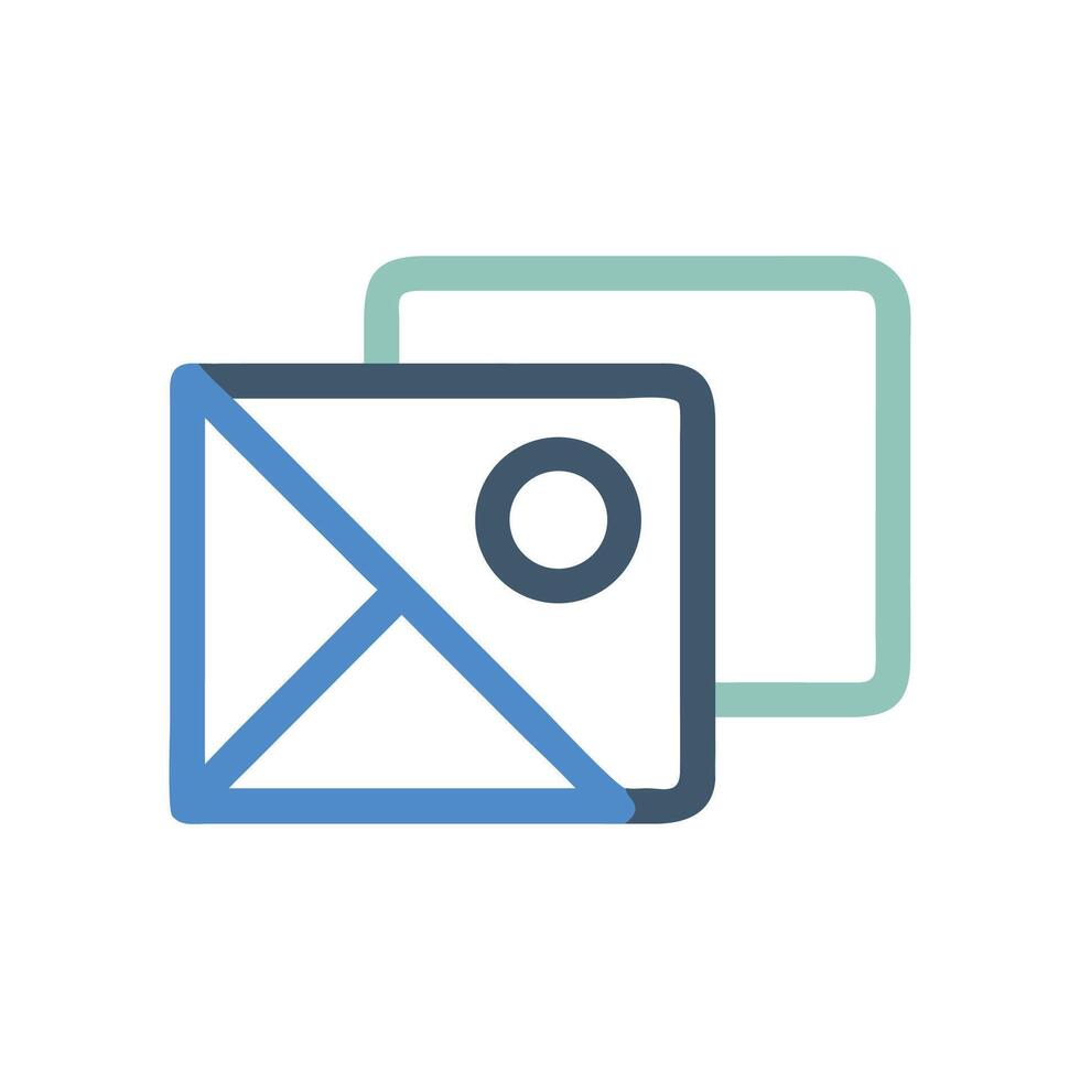 Minimalist Layers Icon on Black Background. illustration vector