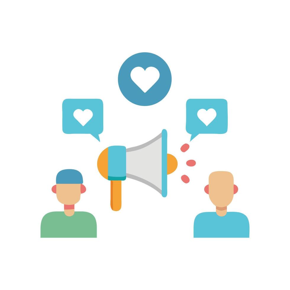 Social media influencer, content creation, online advertising concept vector