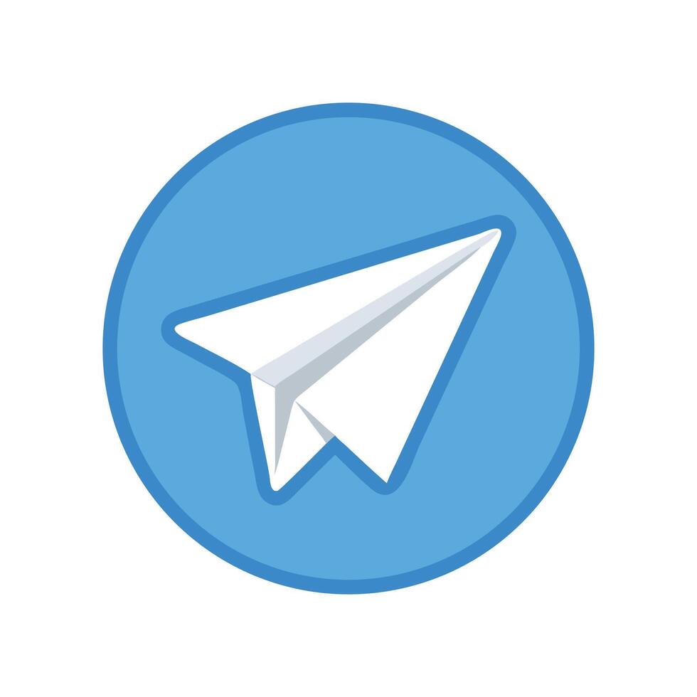 Telegram logo, messenger, communication, symbol, app, icon vector