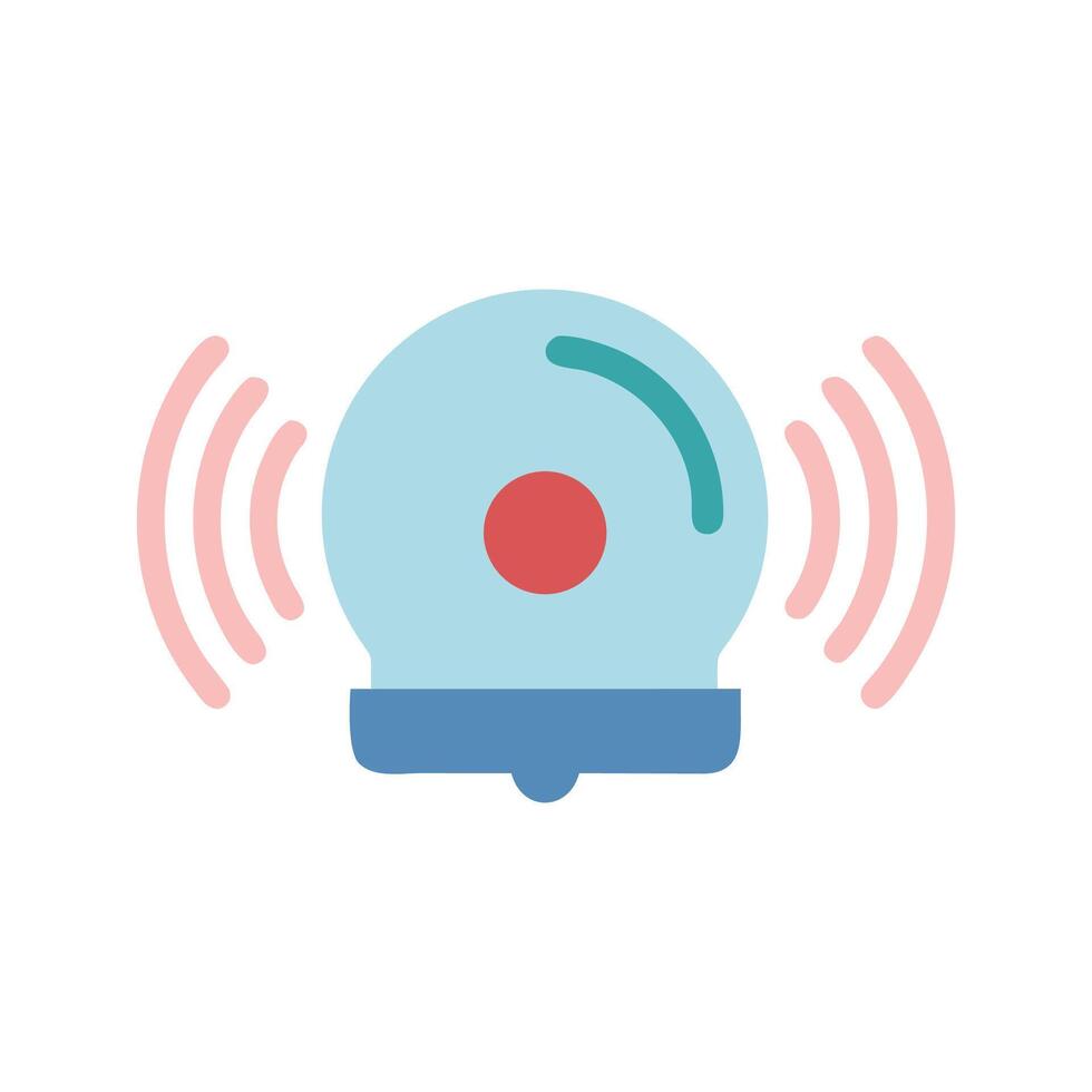 Alarm bell ringing, notification alert symbol, attention needed vector