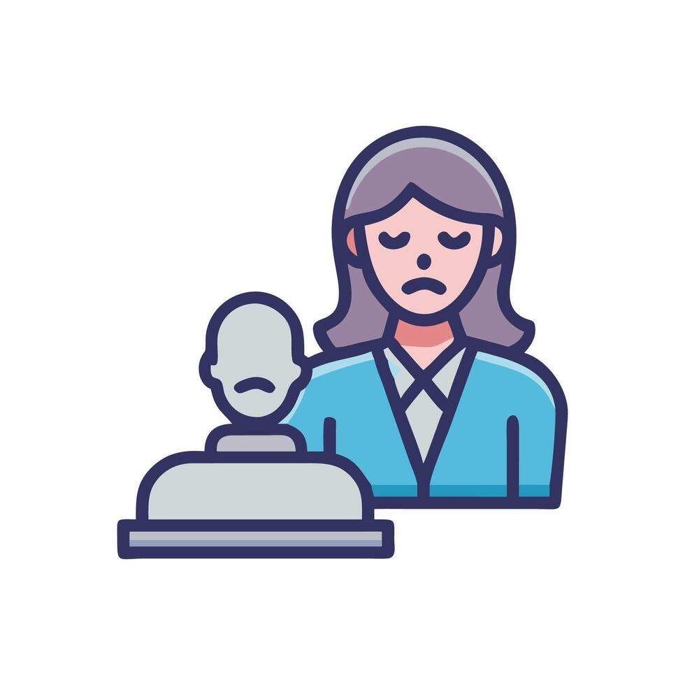 Employee resignation notification, termination announcement, sad HR people vector