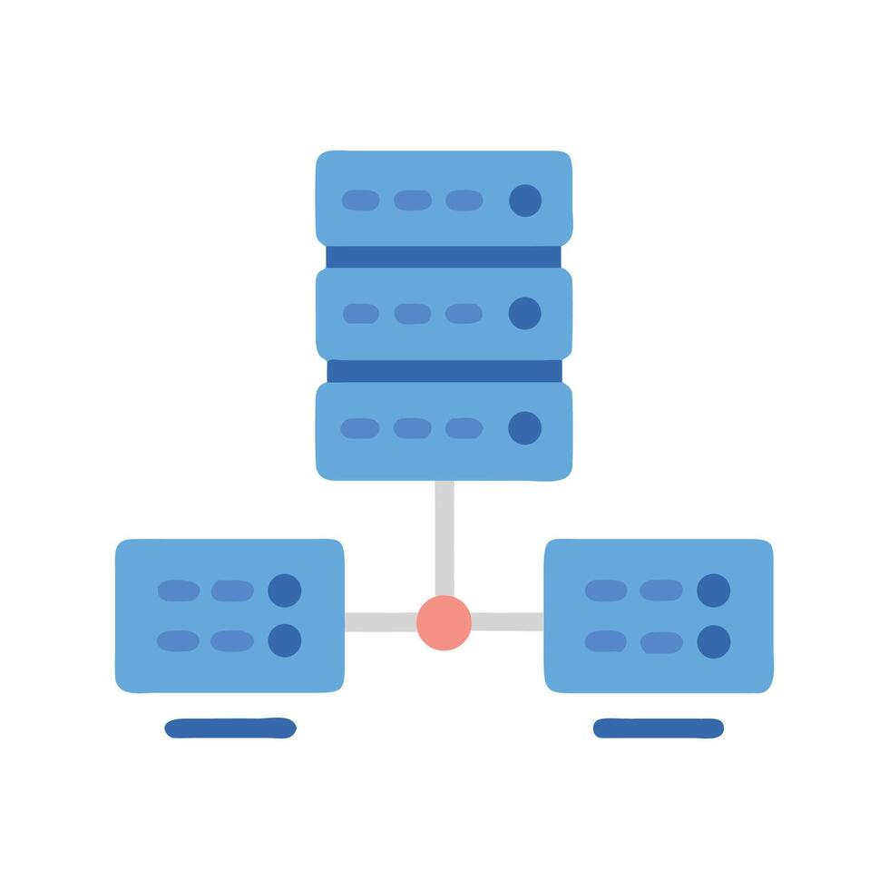 Network server data illustration on a dark background vector