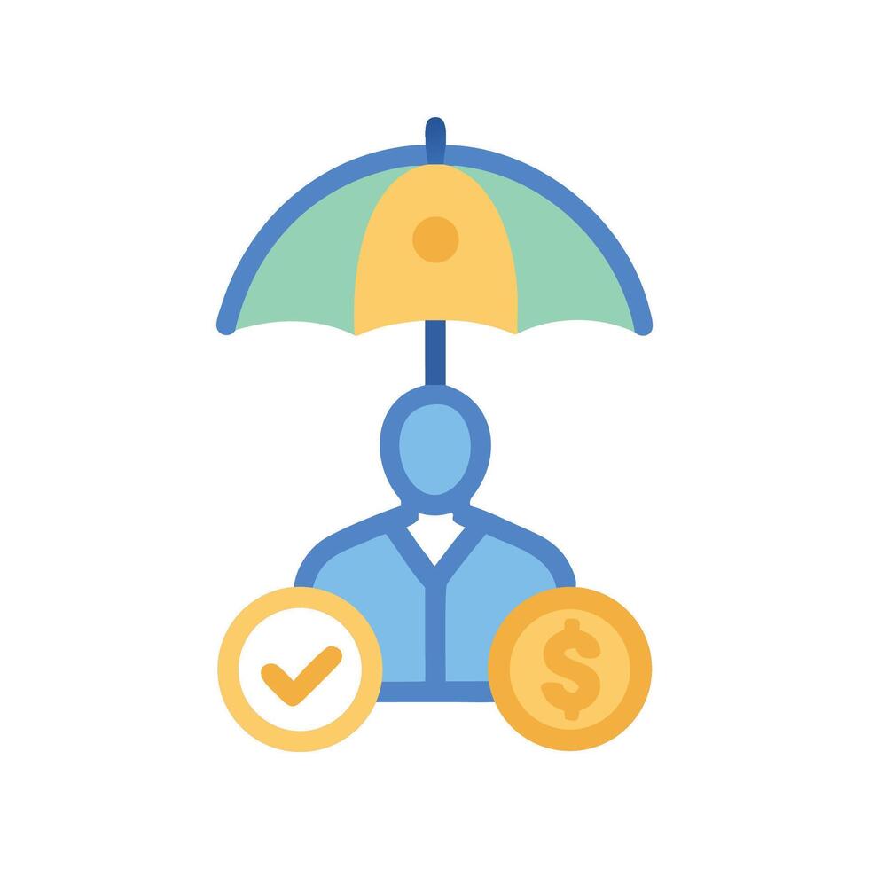 Protection, Insurance, and Security for Your Money and Savings vector