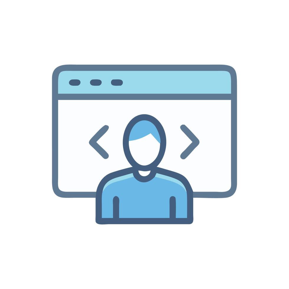 Web Developer Icon Web Design, Coding, Programming Concept 65320032 ...