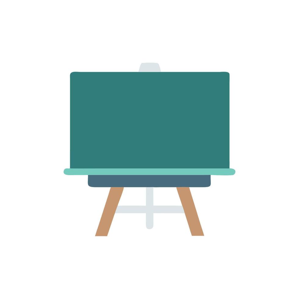Flat design teal presentation board display on White Background vector