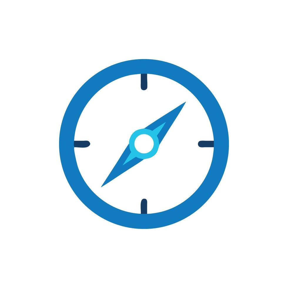 Compass graphic illustration showing direction and navigation concept vector
