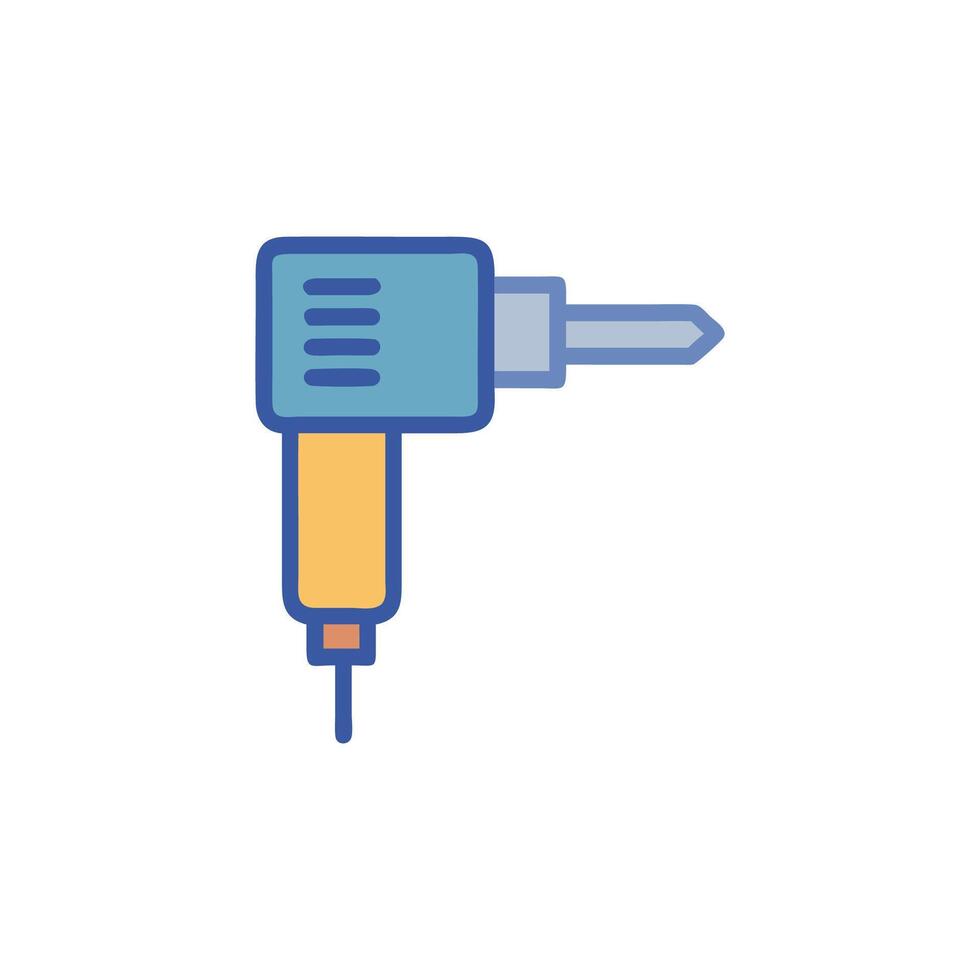 Modern Illustration of an Electric Screwdriver Tool vector