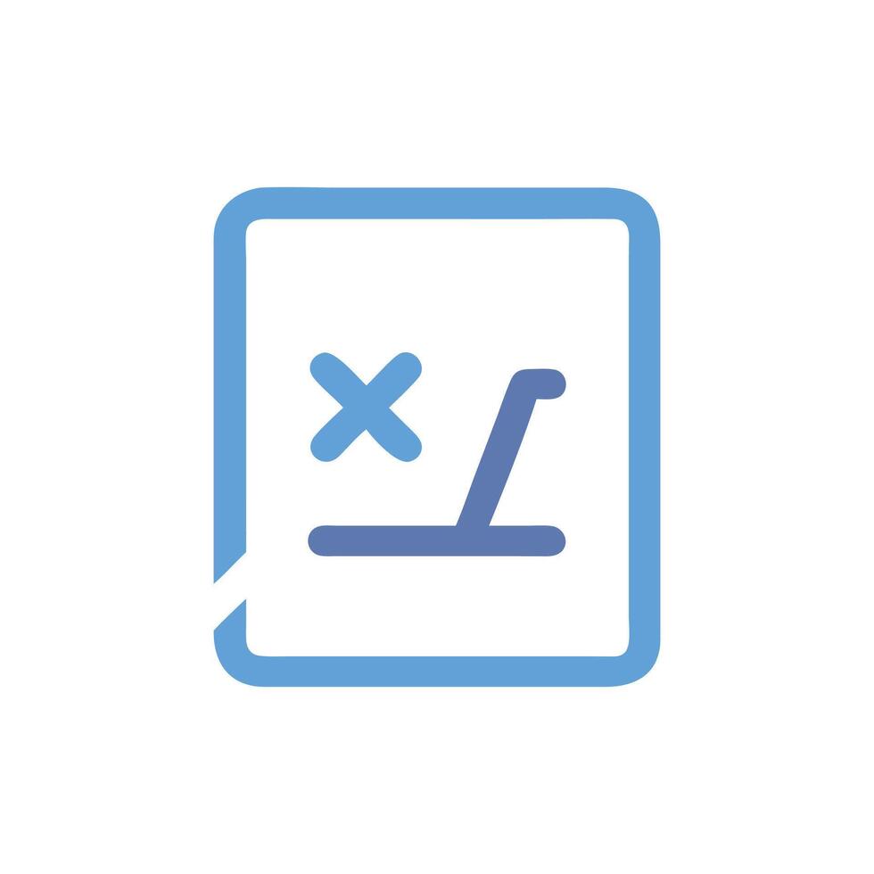 Light blue report icon with error and code symbol vector