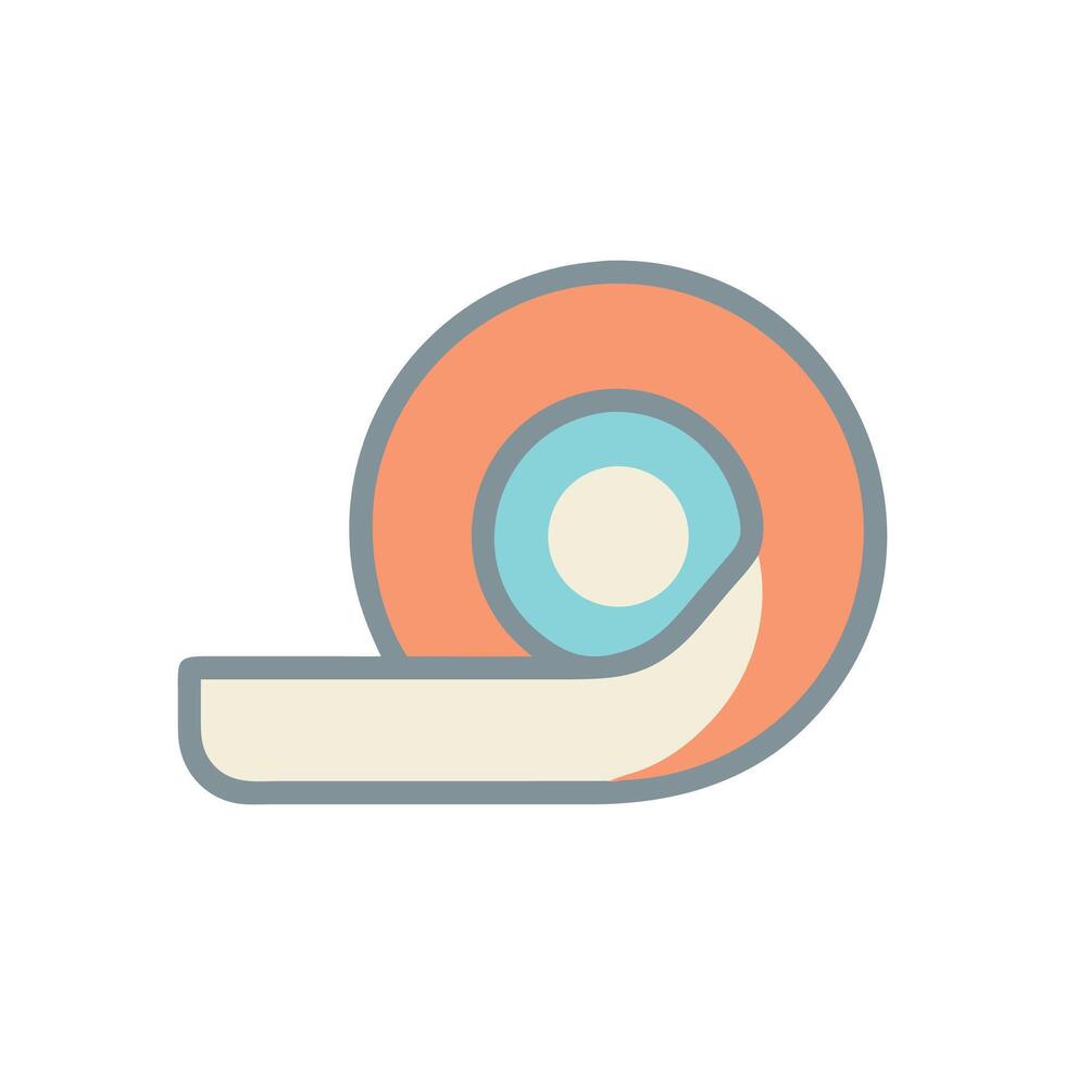 Abstract rounded graphic element on White Background illustration vector
