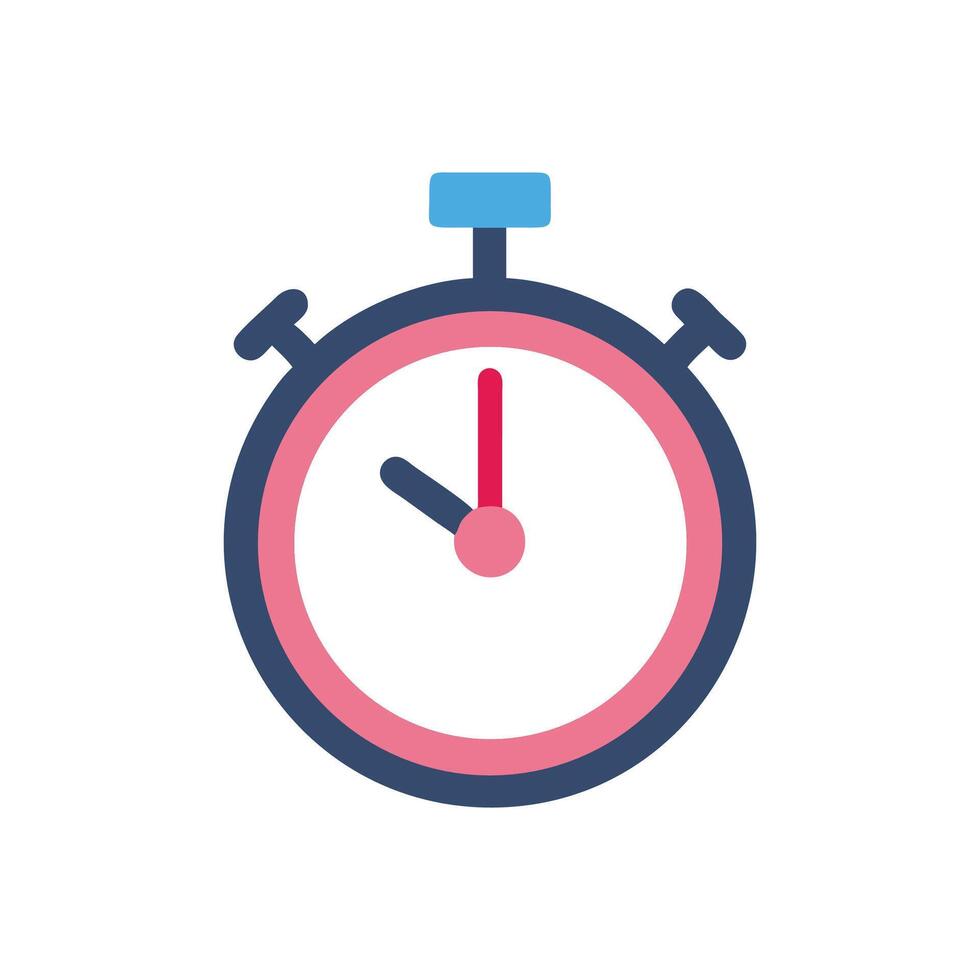 Isolated graphic stopwatch illustration on White Background for stock vector