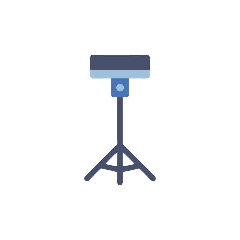 Studio lighting equipment on a White Background illustration vector