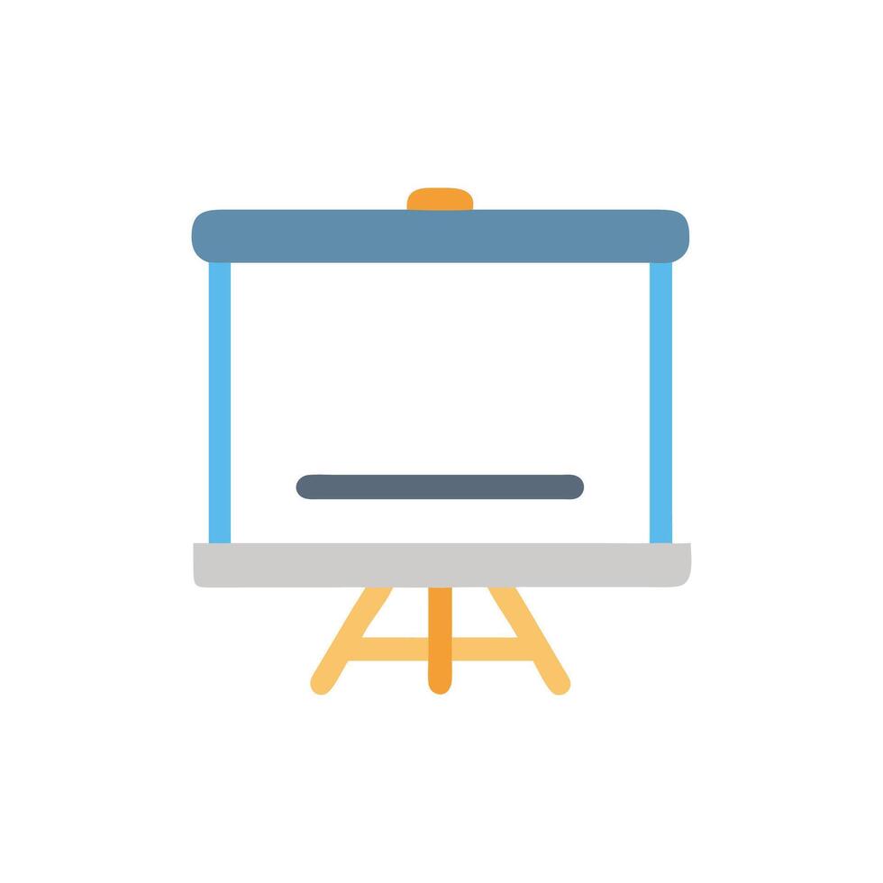 Presentation board mockup icon for business or education usage vector