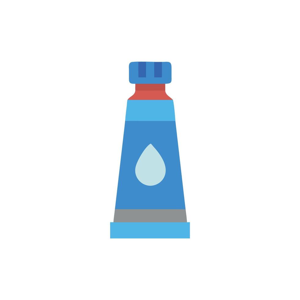 Simple flat illustration of a tube with liquid vector