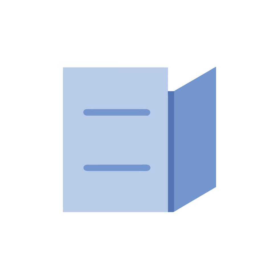 Flat folder icon against White Background illustration style vector