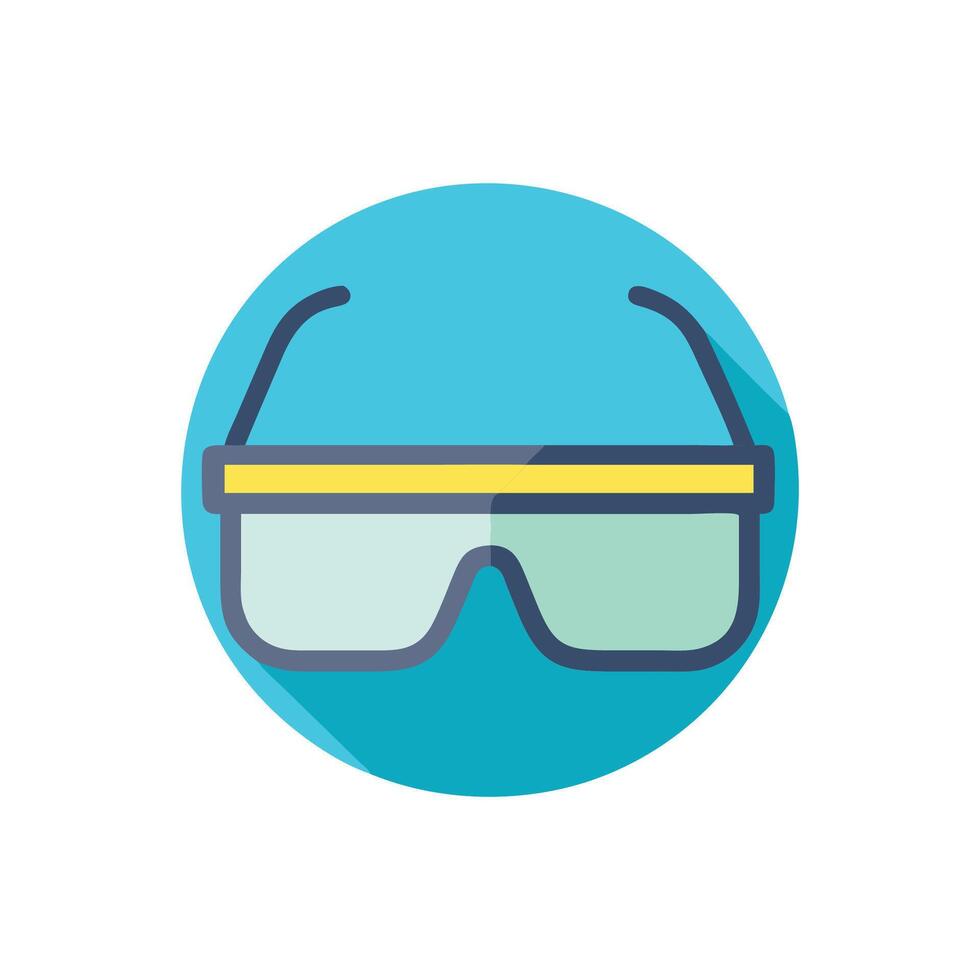 Protective eyewear icon safety glasses for industrial use vector