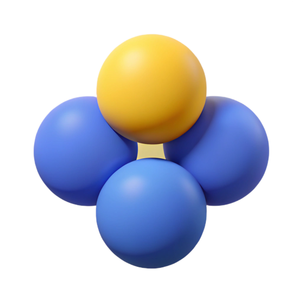 striking intense tropical Abstract character made of three circles. Minimal, flat color, clean lines with Scalable Design. perfect clarity png