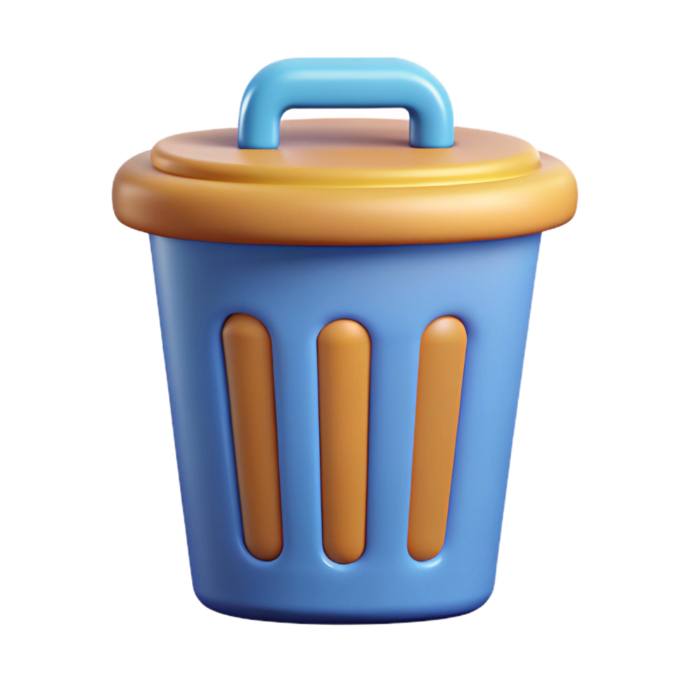 sumptuous elegant A scalable trash can icon. Clean lines, flat color with Scalable Design. artisan png