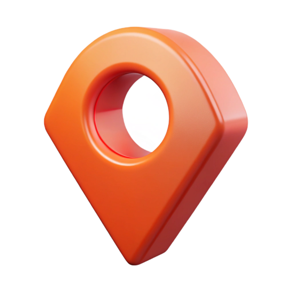 vibrant ethereal victorian Pictogram of a location pin. Geometric shape, symmetrical, with Scalable Design. expertly shot png