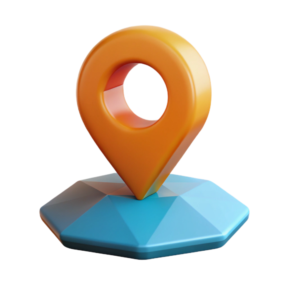 dazzling sought-after Pictogram of a location pin. Geometric shape, symmetrical, with Scalable Design. png