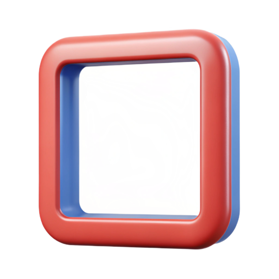 intense fascinating Square frame with single-weight stroke, crisp edges, flat color, with Scalable Design. impeccable png