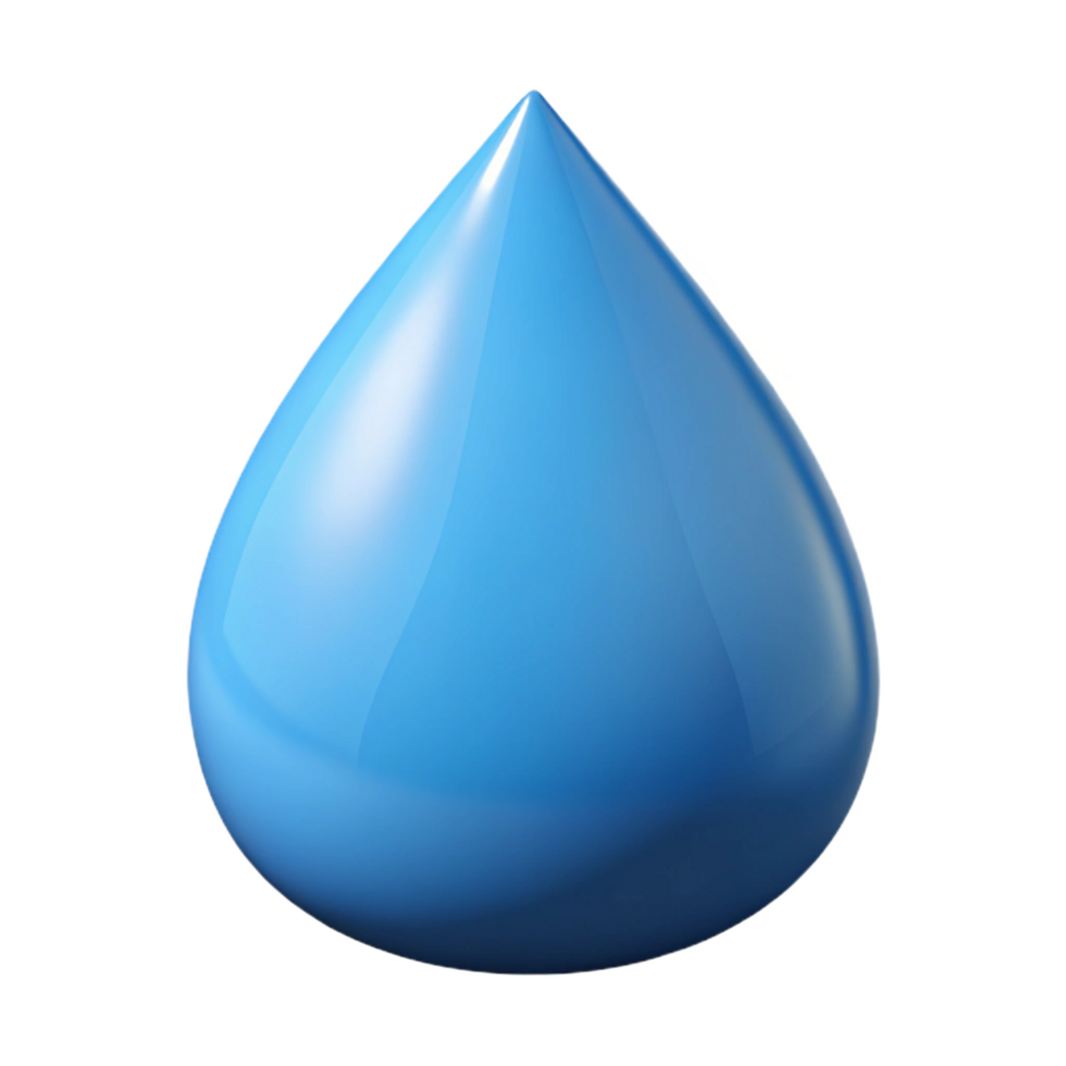 magnificent distinctive Stylized water drop, clean lines, minimal design, flat color, with Scalable Design. png
